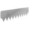 vidaXL Acabamento para Gramado 20 pcs 103 x 30 cm metal Prateado