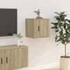 vidaXL M&oacute;vel de TV de parede 40x34,5x40 cm carvalho sonoma