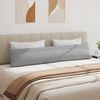vidaXL Travesseiros de Sof&aacute; 2 pcs Cinza Nuvem 200 x 40 cm tecido