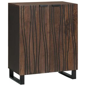 vidaXL Buffet Nogueira 60 x 33,5 x 75 cm Madeira de manga maci&ccedil;a