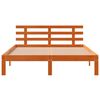 vidaXL Cama sem colch&atilde;o 120x190 cm madeira pinho maci&ccedil;a castanho-mel