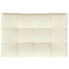 vidaXL Almofad&atilde;o para sof&aacute; de paletes 120x80x12 cm tecido creme