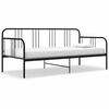 vidaXL Sof&aacute;-cama 90x200 cm metal preto