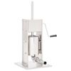 vidaXL M&aacute;quina de enchidos manual 3 L a&ccedil;o inoxid&aacute;vel prateado