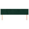 vidaXL Cabeceira de cama 2 pcs veludo 100x5x78/88 cm verde-escuro