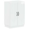 vidaXL Arm&aacute;rio de Sapatos HOORN 59,5 x 39,5 x 87 cm Branco Brilhante