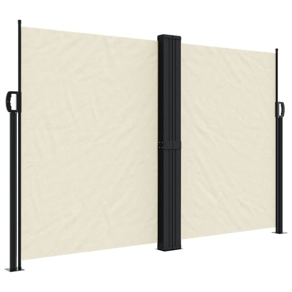 vidaXL Toldo lateral retrátil 160x600 cm cor creme