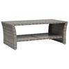 vidaXL Mesa de centro 100x50x40 cm vime PE cinzento