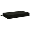 vidaXL Almofada de encosto SOEST 100% Poli&eacute;ster Preto 70 x 40 x 10 cm
