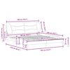 vidaXL Estrutura de cama sem colch&atilde;o Hvar 180x200 cm tecido cinzento-claro