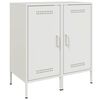 vidaXL Aparadores 2 pcs 36x39x79 cm a&ccedil;o branco
