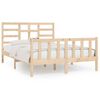 vidaXL Cama sem colchão 120x200 cm madeira de pinho maciça
