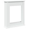 vidaXL Cornija de lareira 75x20x87,5 cm derivados de madeira branco