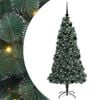 vidaXL &Aacute;rvore de Natal Artificial Pr&eacute;-iluminada com Conjunto de Bolas