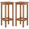 vidaXL Bancos de bar 2 pcs madeira de ac&aacute;cia maci&ccedil;a