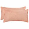 vidaXL Capa almofada 2 unid. HOUTEN Rosa 40 x 80 cm Boucl&eacute;