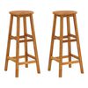 vidaXL Conjunto de bar para jardim 3 pcs madeira de ac&aacute;cia maci&ccedil;a