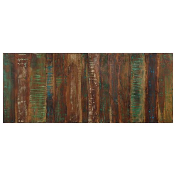 vidaXL Cabeceira 200 cm madeira recuperada maci&ccedil;a multicor