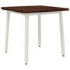 vidaXL 60 x 55 x 75 cm Madeira S&oacute;lida de Ac&aacute;cia Marrom Escuro e Branco
