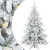 vidaXL &Aacute;rvore de Natal Articulada Artificial Branco 240 cm PVC e A&ccedil;o