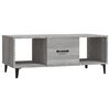 vidaXL Mesa de centro 102x50x40cm derivados de madeira cinzento sonoma