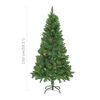 vidaXL Árvore Natal artificial pré-iluminada c/ bolas 150 cm verde