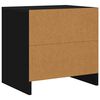 vidaXL Mesa de cabeceira 45x34x44,5 cm contraplacado preto