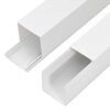 vidaXL Calhas para cabos 50x25 mm 10 m PVC