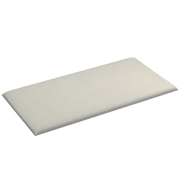 vidaXL Cabeceira de Parede 12 pcs Creme 30 x 15 cm Veludo