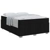 vidaXL Estrutura da Cama com colch&atilde;o Preto 160 x 200 cm tecido
