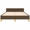 vidaXL Estrutura de cama sem colch&atilde;o 120x190cm castanho escuro