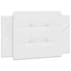 vidaXL Estrutura de cama sem colchão Zadar 90x190 cm couro artificial branco