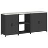 vidaXL Conjunto de Armazenamento de Cozinha HATTEM 3 unid. Preto
