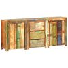 vidaXL Aparador com 3 gavetas e 4 portas madeira recuperada maci&ccedil;a