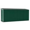 vidaXL Abrigo suspenso p/ jardim 118x382x178 cm a&ccedil;o galvanizado verde
