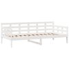 vidaXL Sof&aacute;-cama c/ gavetas 90x190 cm madeira de pinho maci&ccedil;a branco