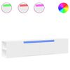 vidaXL M&oacute;vel de parede para TV com luzes LED 180x31x39,5 cm branco