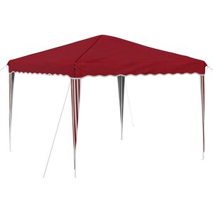 vidaXL Tenda de Festa Pop-up 288 x 288 x 245 cm Borgonha Tecido Oxford