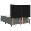 vidaXL Cama Box com colch&atilde;o Cinza Escuro 200 x 160 cm tecido