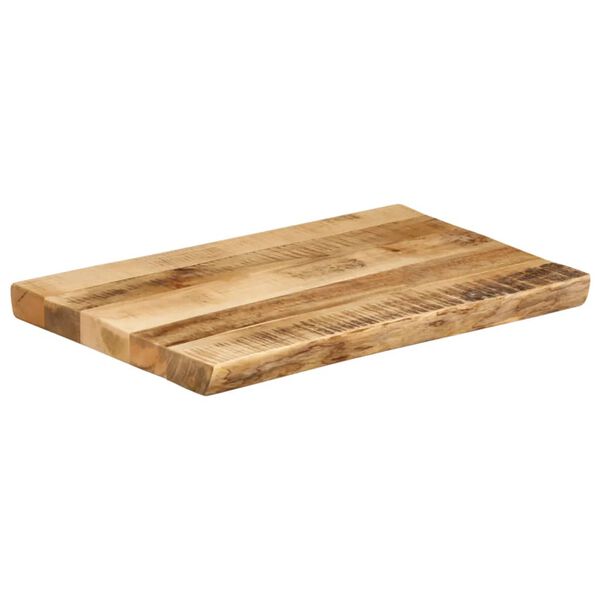 vidaXL Tampo de mesa c/ borda viva 60x40x2,5cm mangueira &aacute;spera maci&ccedil;a