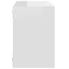 vidaXL Prateleiras parede forma de cubo 4pcs 22x15x22 cm branco brilh.