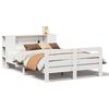 vidaXL Cama sem colch&atilde;o 150x200 cm madeira de pinho maci&ccedil;a branco
