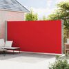 vidaXL Toldo lateral retr&aacute;til para p&aacute;tio 220x600 cm vermelho