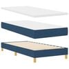 vidaXL Cama Box com colch&atilde;o com cabeceira Azul 200 x 80 cm Poli&eacute;ster