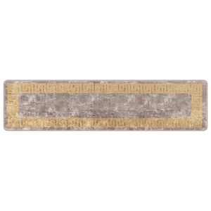 vidaXL Passadeira MARSA Cinzento 50 x 200 cm Poli&eacute;ster e PVC