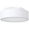 vidaXL L&acirc;mpada de teto com holofotes Branco 38 x 38 x 13,5 cm tecido