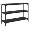 vidaXL Gabinete de Livros Carvalho preto 100 x 33 x 70,5 cm