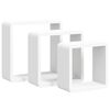 vidaXL Prateleiras de parede em forma de cubo 3 pcs MDF branco