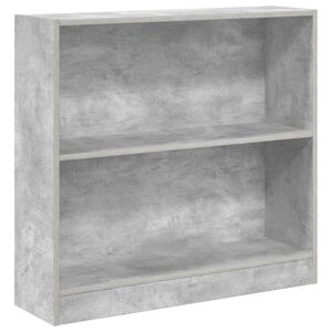 vidaXL Estante 80x24x75 cm contraplacado cinzento cimento