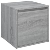 vidaXL Caixa c/ gaveta 40,5x40x40 cm derivados madeira cinzento sonoma